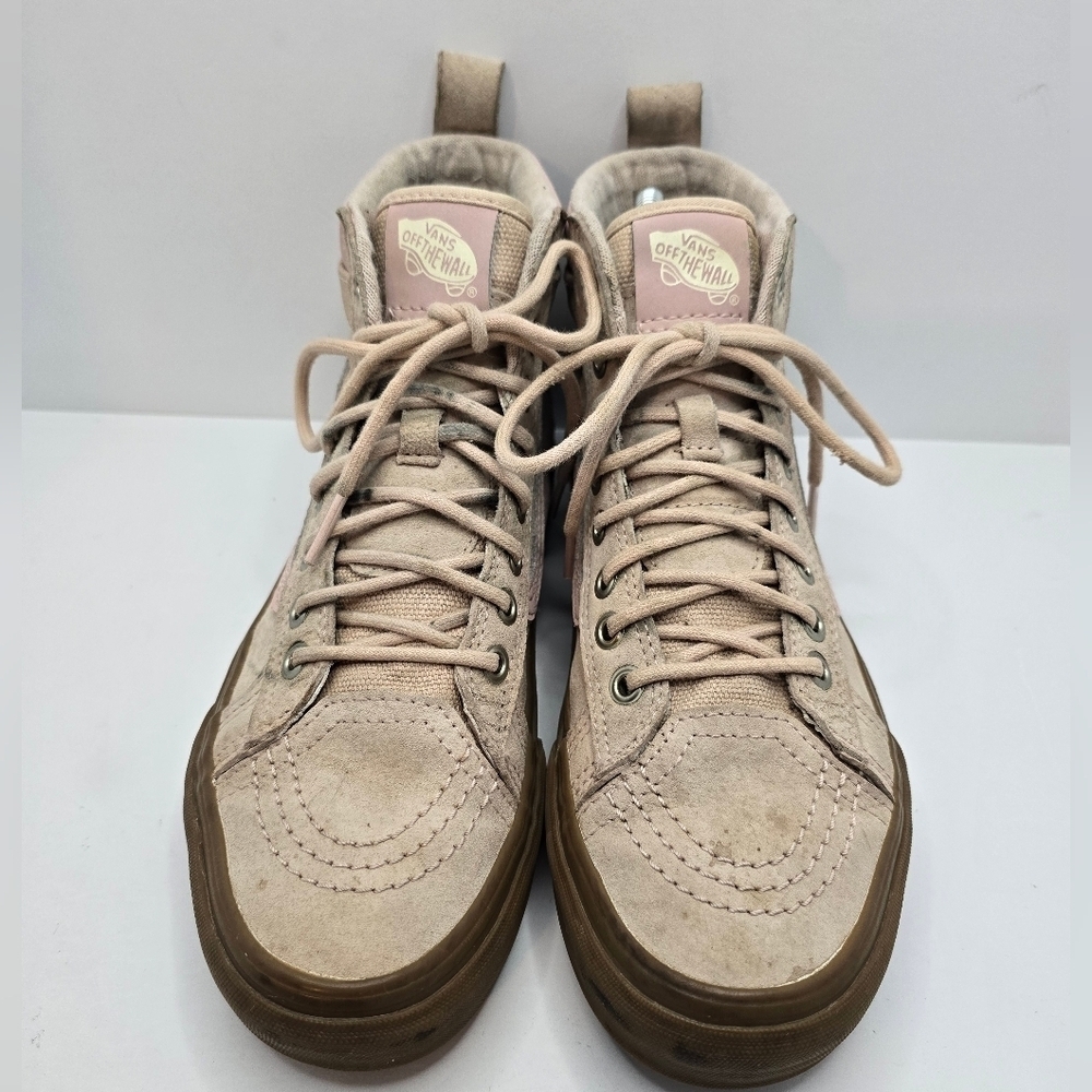 Vans | SK8-HI MTE pastel pink outdoor sporty gumsole sneakers | WMS 8 - Picture 6 of 15